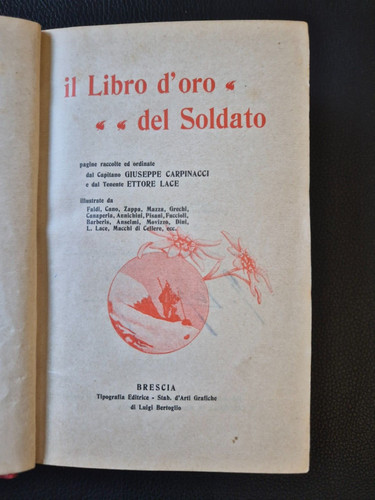Libro oro del soldato - il, d'oro