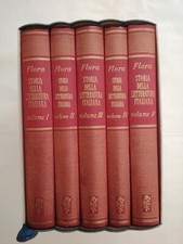 FLORA Storia della letteratura italiana  Ed. Mondadori 1956 Cofanetto OTTIMO!