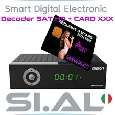 card tessera per adulti 9 canali XXX  con decoder SAT Full HD pacchetto Hard