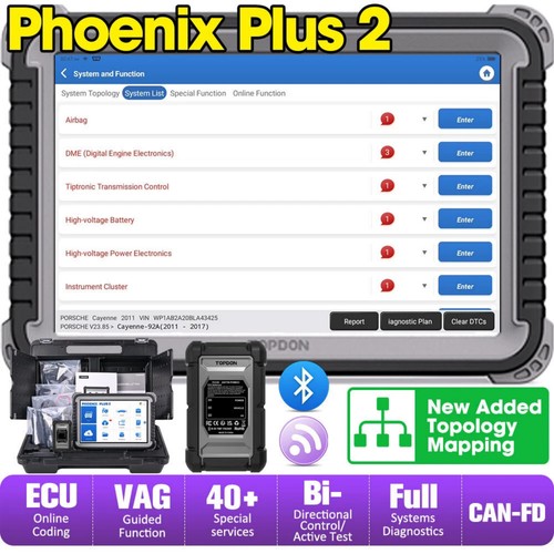 Topdon phoenix plus - phoenix, e-cu