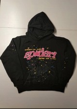 Felpa sp5der Nera/Rosa tg S