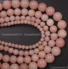 100% pietra preziosa naturale opale rosa distanziatore tondo perline sfuse 4 ...