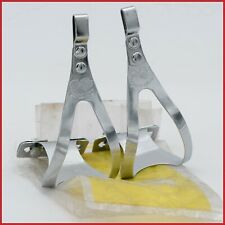 NOS ALE CLIP PUNTA ACCIAIO ANNI 60 70 CAMPAGNOLO RECORD PEDALI PICCOLI TAGLIA S EROICA NUOVO