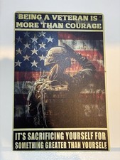 Tin Military Sign Female