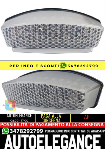 ⭐Fanale posteriore moto a