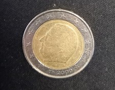 MONETA 2 EURO belgio anno 2000