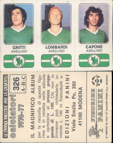 Calciatori panini 1976 - panini, *