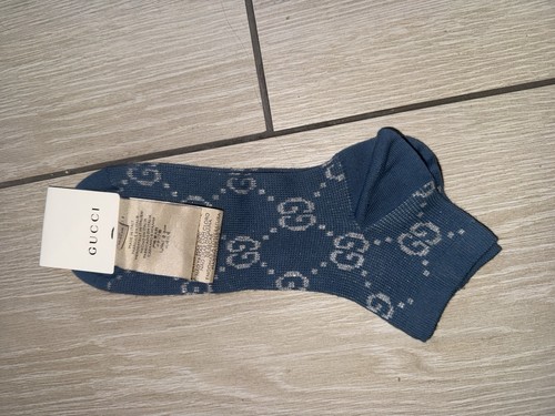 Calze gucci lamé blu - calze,