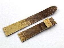 Cinturino Pelle Anguilla Beige18/16mm Piatto Fatto a Mano Made Italy Top Quality