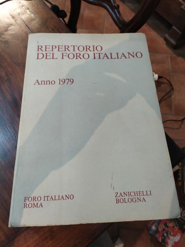 Repertorio del foro italiano - repertorio,