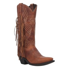 Stivali da donna in pelle Laredo fringe cognac