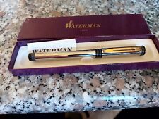 Penna stilografica Waterman (colore nero/grigia/argento e oro) 