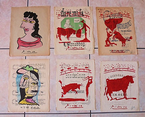 Picasso dipinti carta - picasso,