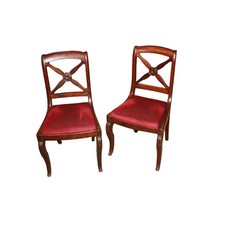 Coppia di sedie stile