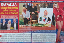 Italian Clipping Ritaglio 2021 RAFFAELLA CARRA' hai voluto farti ricord 8 PAGINE