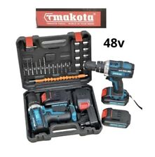 Trapano Makota avvitatore a doppia batteria a percussione 48v valigia accessori