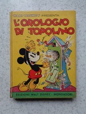 L'OROLOGIO DI TOPOLINO NO SOVRACOPERTA SINFONIE ALLEGRE 1939 STATO OTTIMO PMD