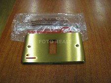 CAL 4001 PLACCA PLACCHETTA COPRINTERRUTTORE INTERRUTTORE 1 MODULO OTTONE MAGIC