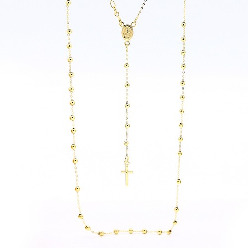 Collana unisex rosario - oro, 18