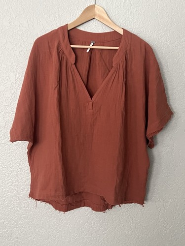 Pullover blusa arancione tenue