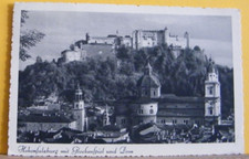 SAL) SALZBURG SALISBURGO(AUSTRIA) HOHENSALSBUR MIT GLOCKENSPIEL UND DOM FP VG