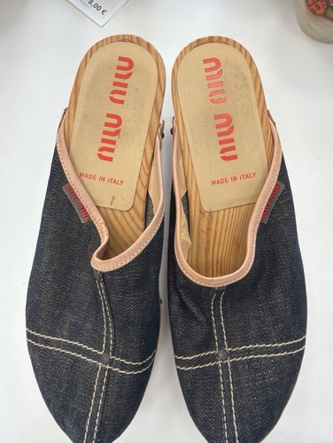 Sandali donna zoccoli miumiu - a,