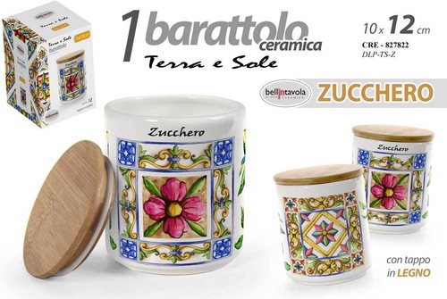 Barattolo zucchero ceramica - zucchero,