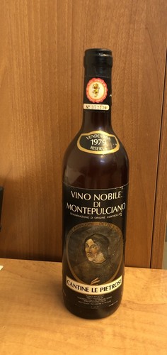 Bottiglia vino nobile - vino,