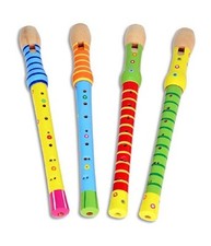 Flauto In Legno Colorato