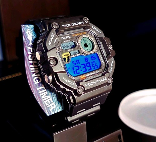 Blu casio grafico marea - blu,