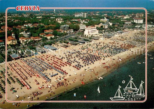 Cervia panorama dall - cervia, aereo