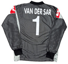 maglia calcio Juventus vintage Lotto shirt 2000-01 VAN DER SAR TELE+ M