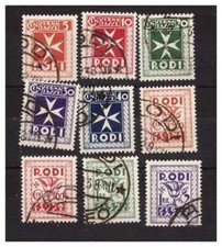 RODI EGEO 1934 - SEGNATASSE SERIE  USATA