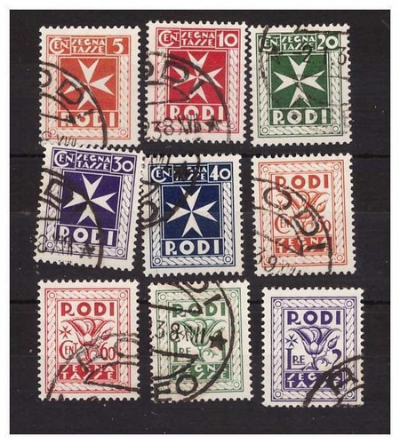 Rodi egeo 1934 segnatasse - rodi,