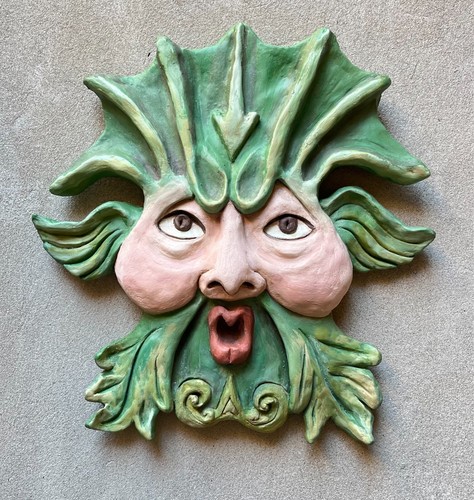Maschera muro terracotta - maschera, da