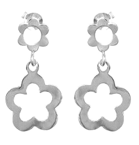 Orecchini fiore argento - , 925