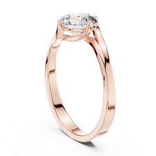 Twisted Pav? Anello in oro 14