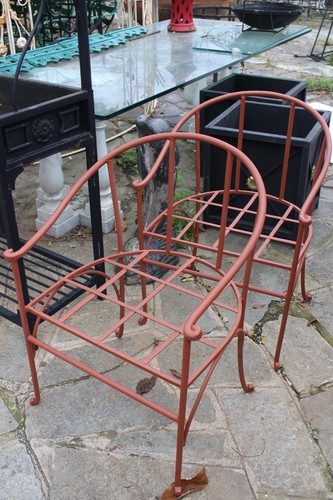 Coppia poltrone ferro pieno - in,