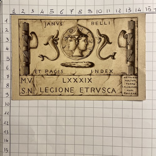 Cartolina tessera 89 - -, legione