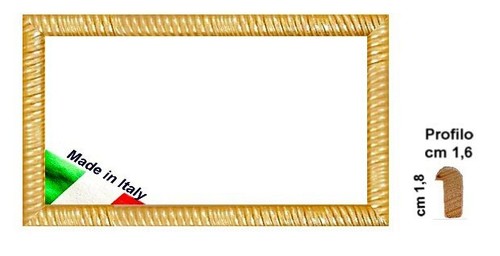 Cornice oro intagliata legno