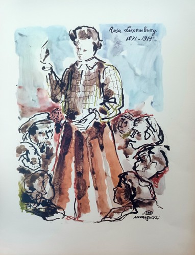 Litografia originale - litografia, di