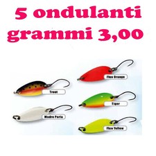 artificiali pesca trout area ondulanti gr3 cucchiaini trota lago fiume mini spon