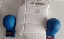 karate corpetto leggero e guantoni taglia M Bambini