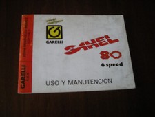 GARELLI USO E MANUTENZIO "GARELLI 80 cc.SAHEL 80 6 SPEED 1989-IN SPAGNOL -BUONO 