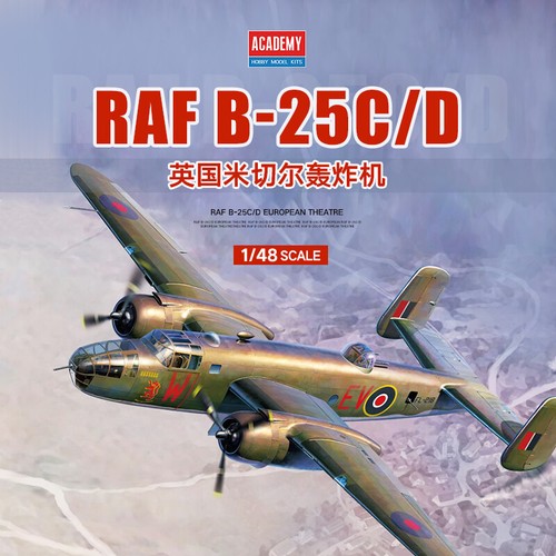 Academy 12339 raf 25c d - 1/48, b-25c/d