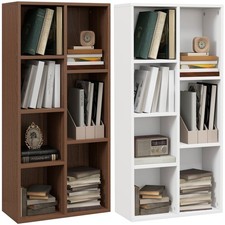 HOMCOM Libreria Moderna a Cubi con 7 Ripiani di Diverse Dimensioni in Legno