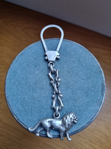 Portachiavi leone argento - portachiavi, in