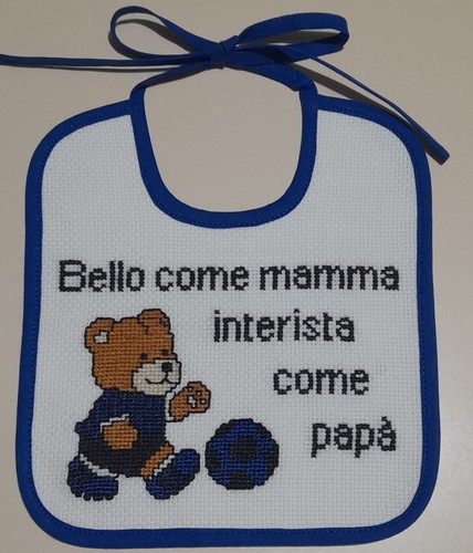 Bavaglino tifoso inter - bavaglino, "bello