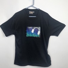 Equalizer Headset XL T-Shirt Lights Up to the Sounds Voices Around You