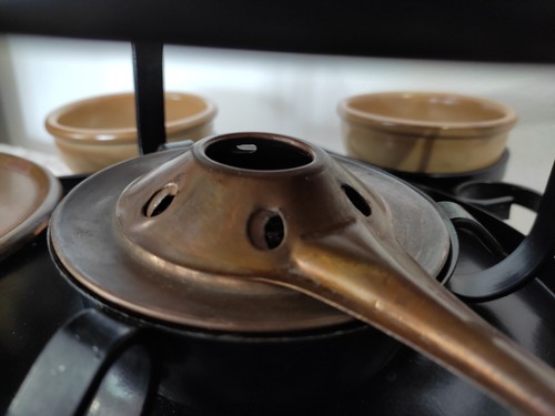 Set fonduta rame in - fonduta,